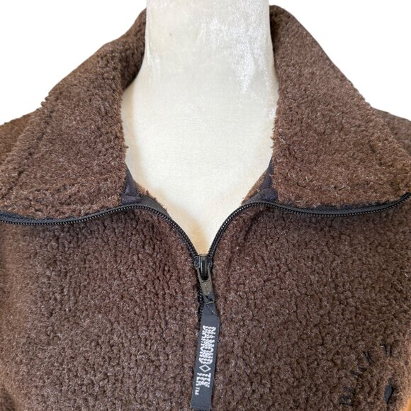 Black Diamond brown sleeveless soft zip up collared vest women's size XS - Picture 5 of 10
